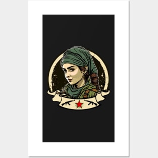 Solidarity with the YPJ / YPG Kurdish Posters and Art